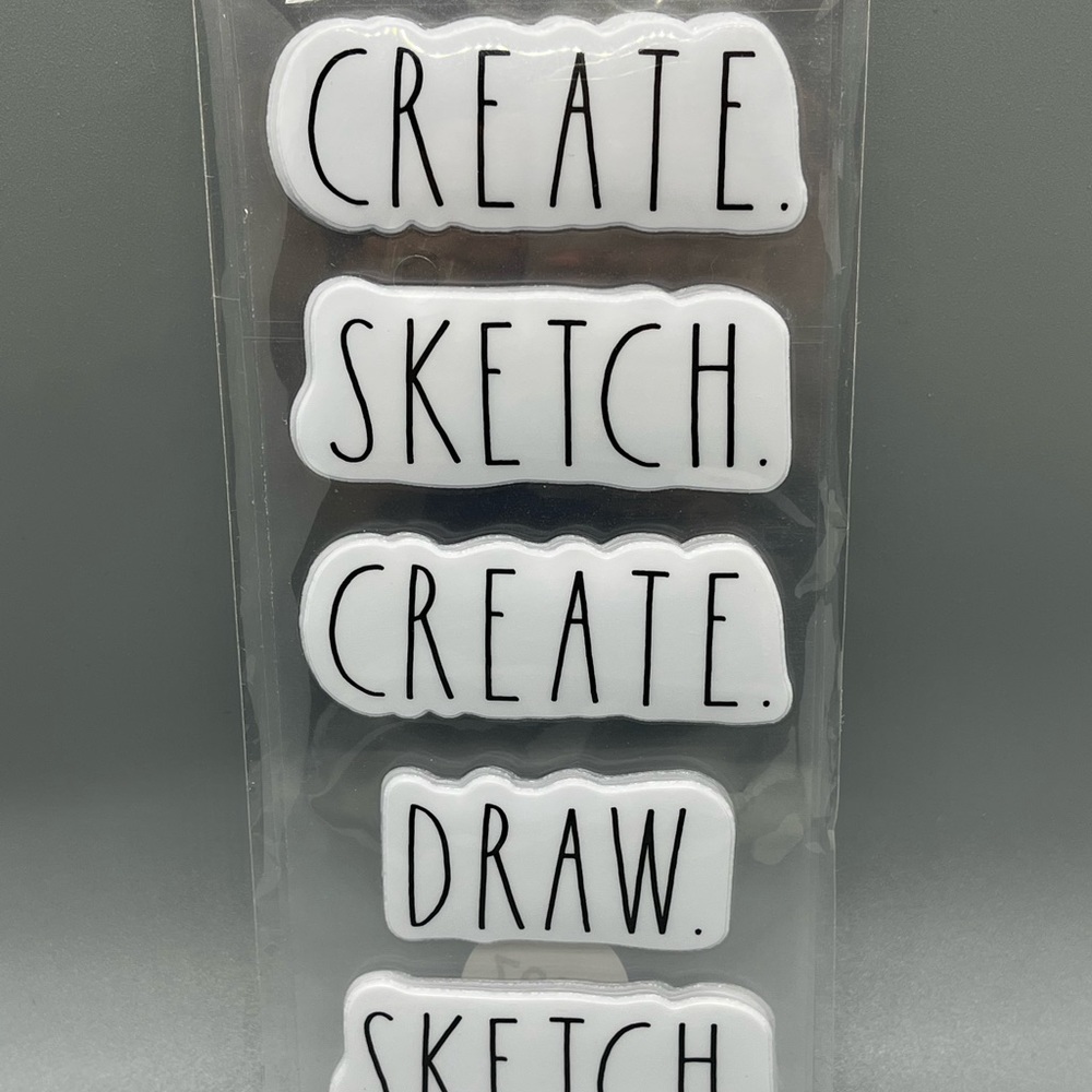 Rae Dunn Stickers Create Sketch Draw #1407
